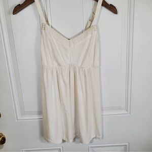 Soma Ivory Satin Trimmed Pajama Cami